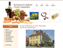 Tablet Screenshot of foersters-stammlokal.de